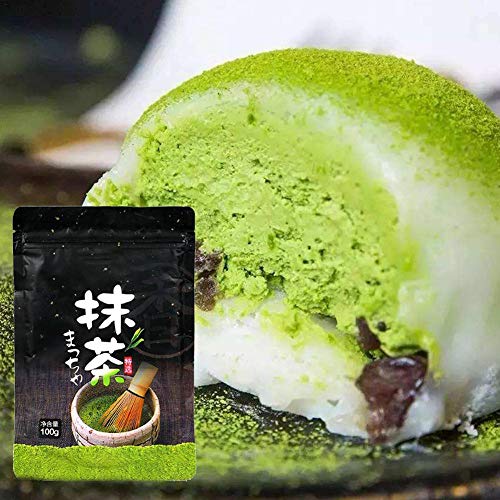 100 g de polvo de matcha, polvo de té verde orgánico natural puro de matcha, pastel de helado de chocolate Ingredientes para hornear en la cocina, uso para cocinar, hornear, hacer batidos