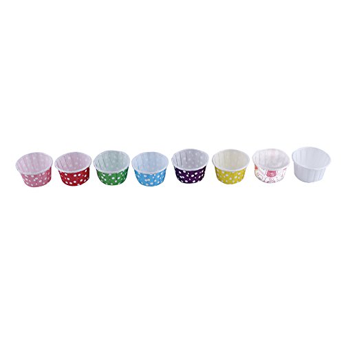 100 piezas de moldes, moldes de papel para magdalenas, Cupcake Wrappers tazas de soportes para casos de cupcake muffin cupcake Liners, Cupcake Moldes de papel casos color