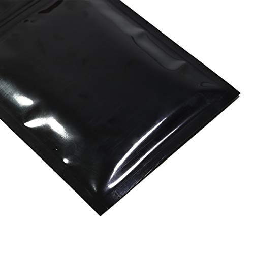 100 x negro 4" x 6" lámina de Mylar Zip Lock Bolsas (10 x 15 cm) prueba de olor – por Fresherpack Ltd