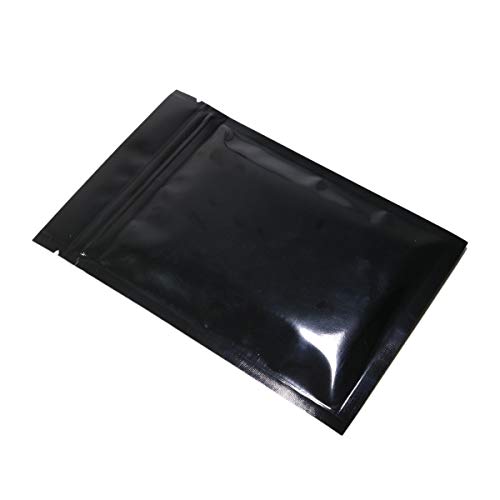 100 x negro 4" x 6" lámina de Mylar Zip Lock Bolsas (10 x 15 cm) prueba de olor – por Fresherpack Ltd