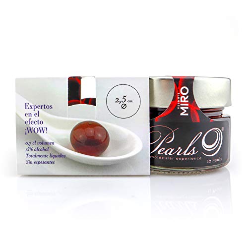 12 Pearls Vermut Reserva - Esferificaciones Premium listas para consumir (12 unidades). La vanguardia de la Gastronomía Gourmet en su mesa, la Coctelería Molecular. Productos Gourmet 2.0.