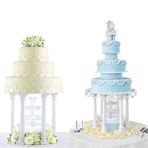 12 piezas pilares griegos soporte de soporte de pastel tortas de plástico herramientas de soporte de fondant día de san valentín separador de niveles de soporte soporte de decoración decoración de pas