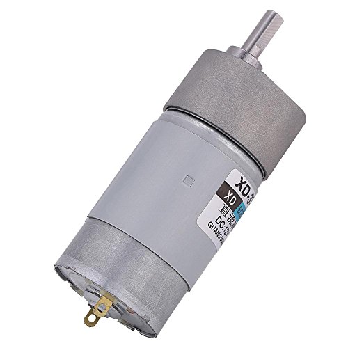 12V 24V Motor Eléctrico de Grande Esfuerzo de Torsión de DC 15W de Velocidad Lenta y Poco Ruido con Engranaje(12V 100r/min)