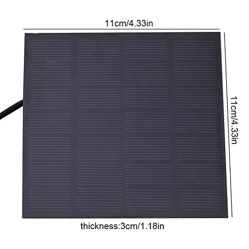 1.2W Impermeable ABS Miniatura sin Cepillo Acuario Fuente Estanque Bomba de Agua Sumergible Solar Ahorro de energía Bajo Ruido Negro