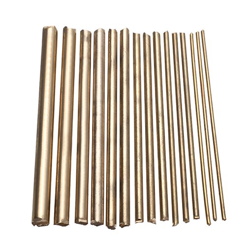 15pcs Varilla Redonda de Latón Bronce Torno Relojero DIY Reloj Herramienta Artesanal Partes 2-8mm, 100mm