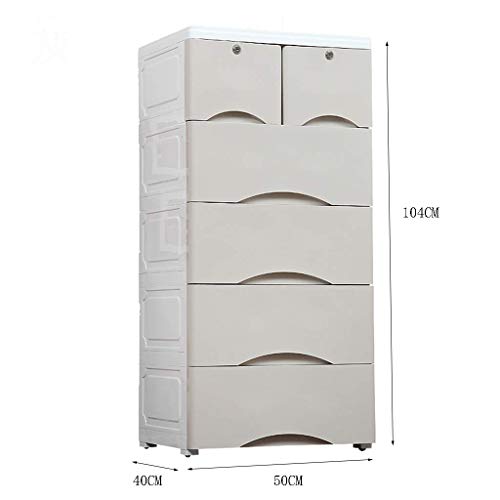 1yess Caja de Almacenamiento de artículos Diversos, Ropa del Dormitorio de Drogas Acabado del gabinete niños Chiringuito Toy Habitaciones Cómoda, 50 * 40 * el 104CM (Color: 3) (Color : 7)