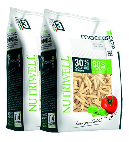 2 bolígrafos de pasta proteína (2 x 250 g) Maccarozone Nutriwell Ciao Carb Zona