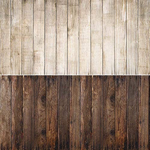 2-en 1 Fondo de madera Textura de madera Telón de fondo de foto Papel impermeable para alimentos, joyas, cosméticos, productos pequeños Disparos 15.7x34.6 pulgadas DP-213