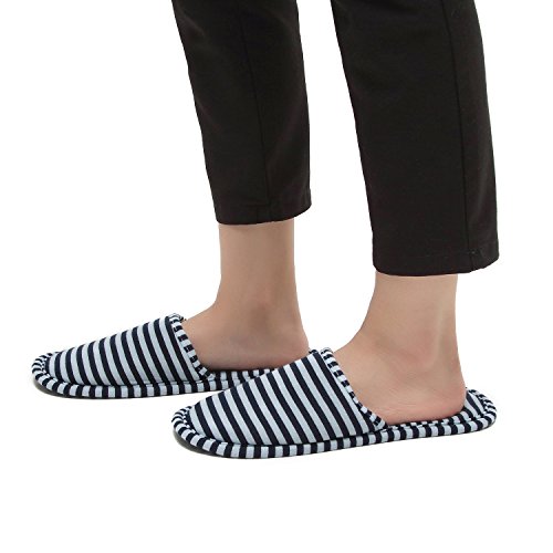 2 Pares Zapatilla Plegable de Unisex con Bolsa de Almacenamiento de Cordones, Cómodo y Ahorro de Espacio/Adecuado para el Hogar, Viajes, Hotel, Viajes de Negocios, Alojamiento, en Vuelo