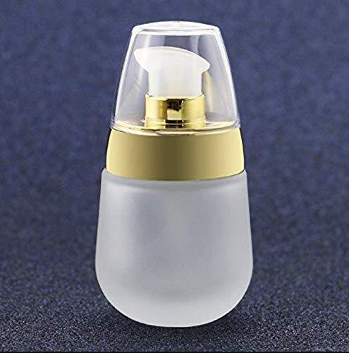 2 recipientes transparentes en forma de huevo de 30 ml, vacíos, rellenables, para cosméticos, esencia, crema, botes de bomba, tarros de cristal, botella de crema