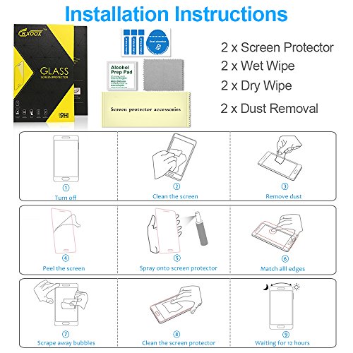 2-Unidades Protector de Cristal Templado para iPhone 7/iPhone 8/ iPhone SE 2020,Protector de Pantalla de Vidrio Templado,9H Dureza,Resistente a Golpes,Arañazos,Alta Definición,Tacto Sensible y Suave