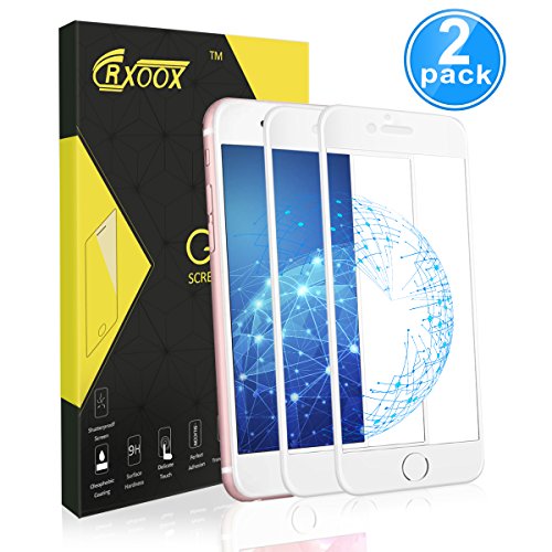 2-Unidades Protector de Cristal Templado para iPhone 7/iPhone 8/ iPhone SE 2020,Protector de Pantalla de Vidrio Templado,9H Dureza,Resistente a Golpes,Arañazos,Alta Definición,Tacto Sensible y Suave