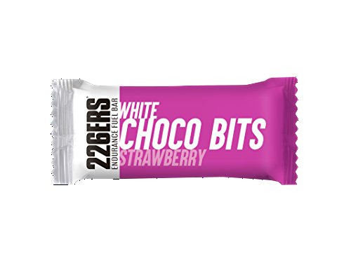 226ERS Endurance Fuel Bar Choco Bits, Barrita de Resistencia y Energía Sin Gluten con Vitaminas, Fresa - 24 barras