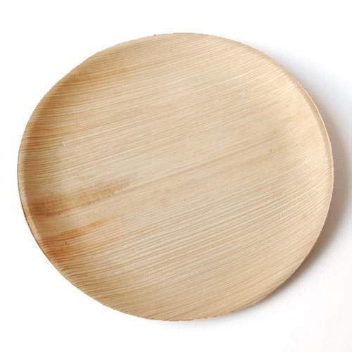 25 placas de hoja de palma placa desechable redonda 20 cm, hecha de hoja de palma 100% compostable, eco-friendly elegante vajilla de hoja de palma para barbacoa, fiesta, asado a la parrilla al aire