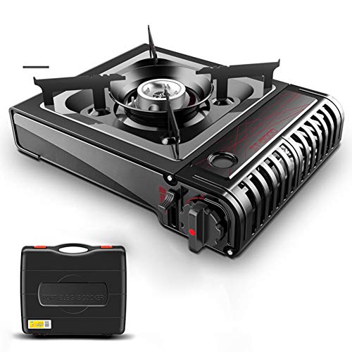 2900W Portable Butane Gas Stove Burner Cartucho Gas, Hornillo De Camping Portátil, para Acampada, con Maletín De Transporte