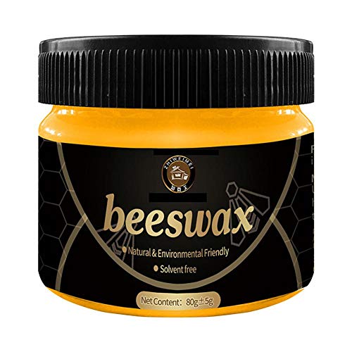 2pcs Naturales Cera De Abejas Para Condimentar Muebles De Madera, 1PC Wood Seasoning Beewax Restaurador De Muebles Pasta De Pulido Para Mesas De Madera, Sillas, Gabinetes, Puertas, Piso, 85 G