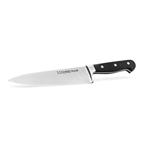 3 Claveles Bavaria - Cuchillo de cocina forjado, 20 cm