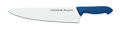 3 Claveles Cuchillo Cocinero Proflex de 30 cm, Acero Inoxidable, Azul