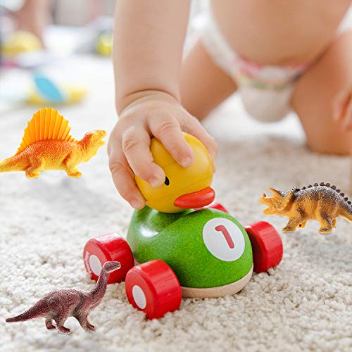 (30 Piezas) OOTSR Juguetes de Dinosaurio, Incluye 20 Figuras de Dinosaurios realistas y árboles, Tronco, Hierba, Estanque, Nido de Huevos para niños/Favor de Fiesta/Regalos Divertidos