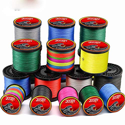 300 m 500 m 1000 m 8 hebras 10-80 libras nuevo PE trenzado alambre de pesca multifilamento súper fuerte línea de pesca Japón multicolor, X8-1000M-rosa, 1.0