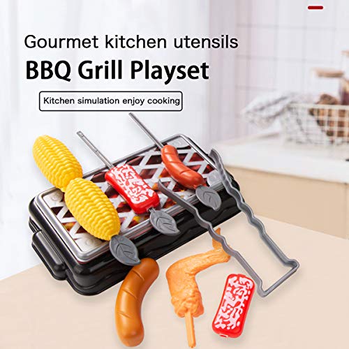 34 PCs Accesorios Cocina Niños con Ollas y Sartenes Parrilla Barbacoa Cortar Verduras Regalos Cumpleanos Utensilios Cocina para Niños