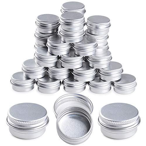 35 Unidades Tarros de Aluminio 5ml Latas Aluminio Vacías Envases Contenedores Cosmético Botes Cajas Metal Pequeñas