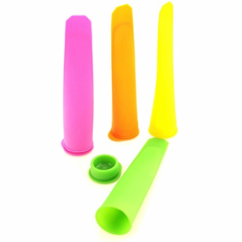 4-Pack Callippo Silicone Ice Pop Moulds Calipo Push Up Lolly Mold by Silicone4U