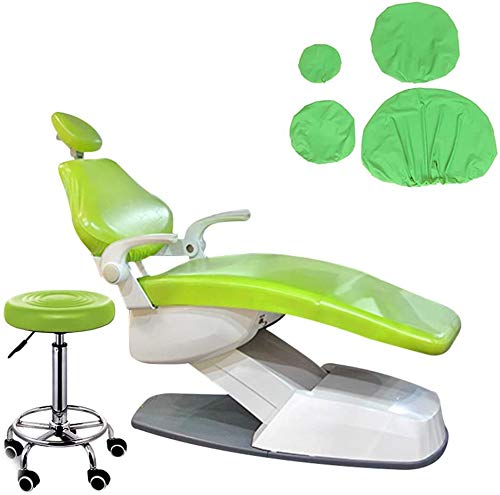 4 piezas / Set dentista asiento a prueba de polvo de la PU cubierta de cuero elástico impermeable dentista Equipme protector adecuado para clínicas dentales y salones de belleza silla del asiento ,E