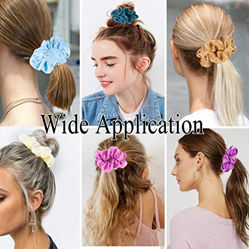 45 Colores Velvet Elástico Hair Scrunchies, Lazos Elásticos De Banda Pelo Stretchy Multicolor De Terciopelo Accesorios Para El Cabello Ponytail Titular Para Mujeres Niñas Accesorios