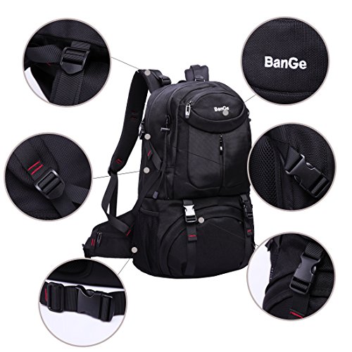 45L de Alta Capacidad Resistente al Agua de Viaje al Aire Libre Camping Ciclismo Multifunción Mochila Laptop Computer Bag No.2227 (Negro)