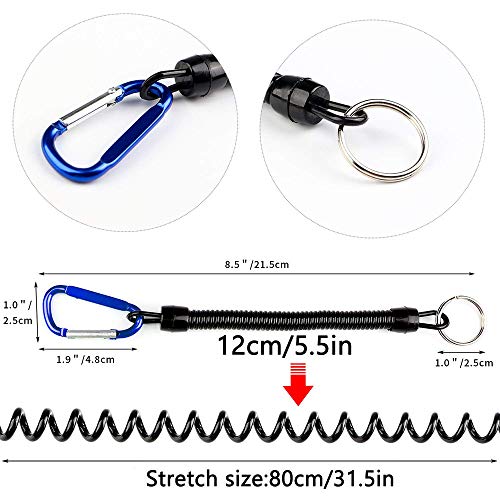 5 Piezas Elástico Pesca Herramientas Cordón Pesca Cuerda Seguridad, Pesca Boating Cuerdas Kayak Segura Alicates, Cuerdas De Pesca, Barcos Pescado Herramientas Fishing Tackle Accesorios (Color al Azar)