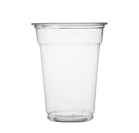 50 vasos de plástico con tapas, tazas de café con tapas planas, tazas para batidos, 9 onzas (255 ml)