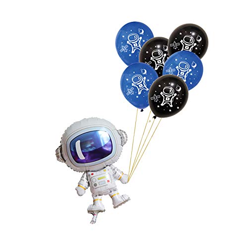 59Pcs Space Birthday Party Supplies Rocket Astronaut Balloons Universe Planet Themed Party Supplies Decoraciones de fiesta temáticas de cumpleaños Galaxy para niños niñas