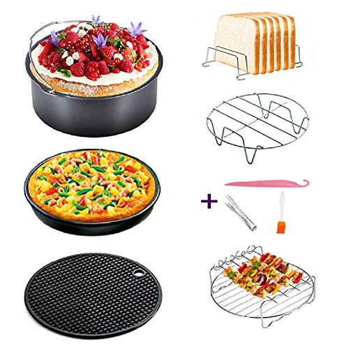 6 unidades freidora de aire caliente accesorios, Premium Air Fryer accesorios para gowise, Phillips, tristarcozyna y más. (Capacidad: sobre 3.2qt)