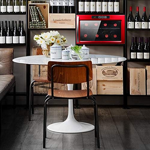 8 Botellas Nevera para Bebidas Vinoteca de Vino Imán de 23L Refrigerador de Vino 12-18 ℃ Temperatura de La Zona 2 Estantes Bebida Red Frigorífico de Luz LED de 52,5 × 41 × 27.3cm