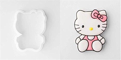 8 Piezas Hello Kitty Diy Plástico Fondant Cutter Cake Molde Fondant Molde Fondant Herramientas De Decoración De Pasteles, 8 Piezas, 8 Piezas