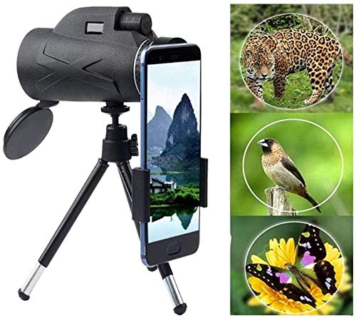 80x100 alta definición telescopio monocular con aleación de aluminio telescópica Grupo variación 18MM ocular de visión nocturna monocular a prueba de agua for la observación de aves de excursión que a