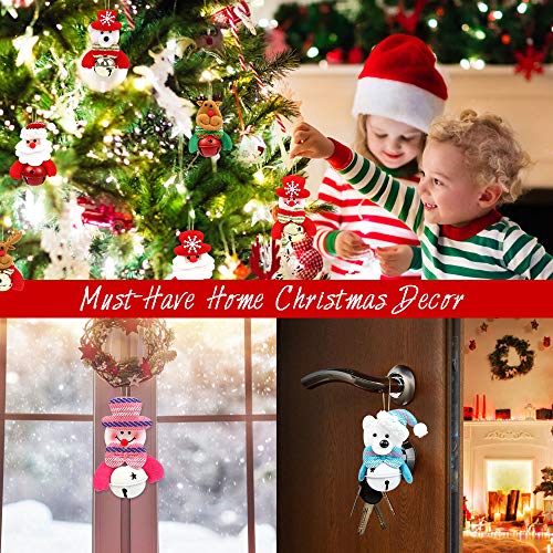 8pcs Colgante para Navidad Muñeco de Navidad, Adornos Navideños Adornos Árbol Navidad, Muñecos para Árbol de Navidad Muñeco de Papá Noel, Muñecas con Cuerda para Decoración del Hogar para Navidad