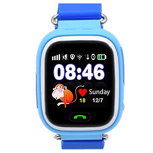 9Tong Reloj Inteligente para Niños con GPS, Reloj Inteligente para Niños con Rastreador GPS y Soporte SIM gsm con Pantalla Táctil, Llamadas de Emergencia