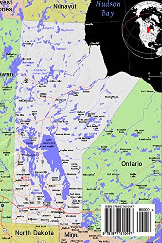 A Color Map of the Province Manitoba in Canada Journal: Take Notes, Write Down Memories in this 150 Page Lined Journal