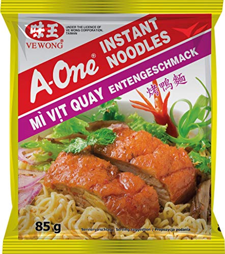 A-ONE Fideos Instantáneos, Sabor Carne De Pato Tostado 85 g