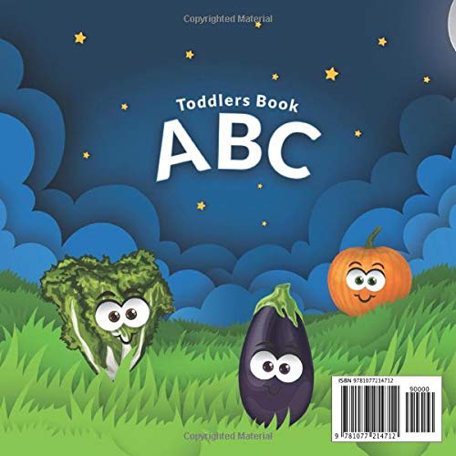 ABC Toddlers Book: 2 in 1 Illustrated English Alphabet with Vehicles & Vegetables. Here is what a preschooler should know before kindergarten!