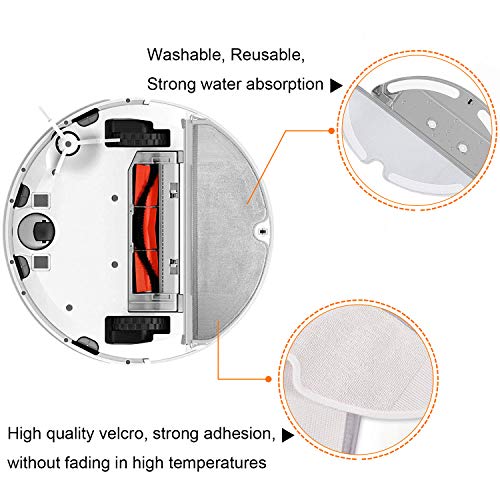 ABClife Accesorios Compatible con Robot Aspirador MI, Xiaomi, Mijia Accesorios Roborock S50 S51, 1Cepillo Principal 3Cepillo Lateral 3Filtros HEPA 6Núcleo de Filtro 2Trapos para Limpiar,19in1