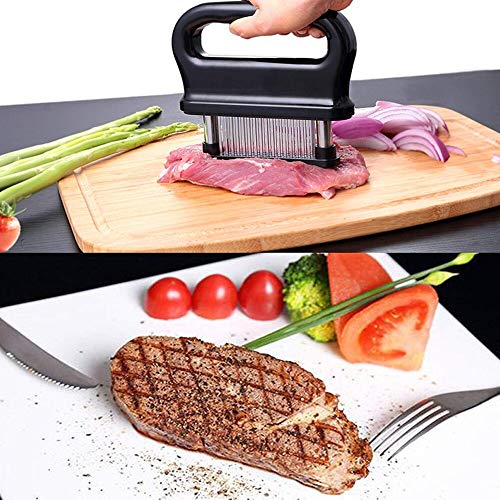 Ablandador De Carne Herramienta De Acero Inoxidable De 48 Cuchillas Para Carne De Res Tierna Carne De Res Turca Pollo Filete Cerdo Juego De Cocina