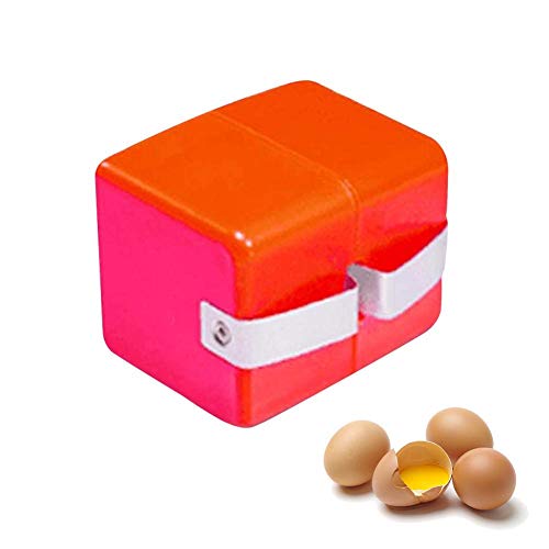 Abridor De Huevos Foxlove, Abridor De Cáscaras De Huevo, Separador De Huevos, Herramienta Portátil Para Abrir Huevos, Herramientas De Cocina Para Cocinar, Acampar | 72x52x52 Mm | Rojo