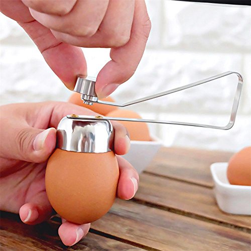 Abridor Huevos Huevo Topper cortador acero inoxidable Egg Shell Cracker Carcasa Superior Cortador por Guizen