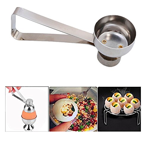 Abridor Huevos Huevo Topper cortador acero inoxidable Egg Shell Cracker Carcasa Superior Cortador por Guizen