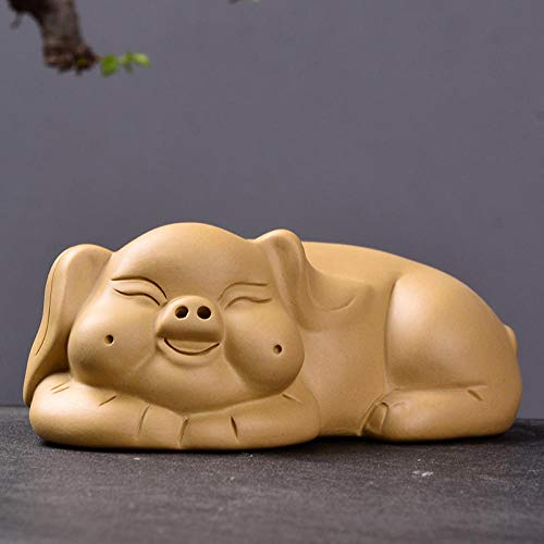 Accesorios para juegos de té La decoración para mascotas de té Zisha puede mantener el zodiaco cochinillo bandeja de té juego de té juego de té accesorios para té feliz cochinillo té mascota-Duan Ni