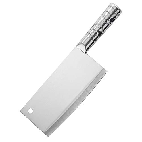 Acero inoxidable cuchillo de cocina china Cleaver de cortar del cuchillo de cocina del cocinero del carnicero cuchillos carne, pescado, verduras Cubiertos utensilios de cocina (Color : Silver)