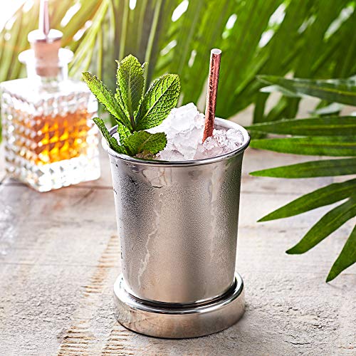 Acero inoxidable Julep Copa 14oz/400 ml – Estilo vintage Mint Julep Copa de cóctel para la presentación de cóctel